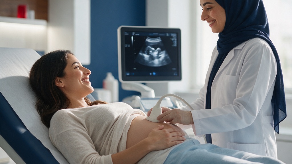 عيادة النساء والتوليد والسونار بمجمع عيادات عالم الطب